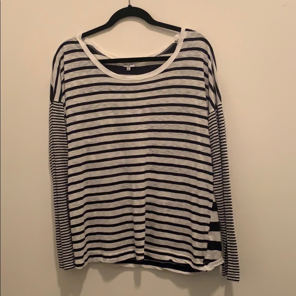 Splendid Stripe Crew Tee